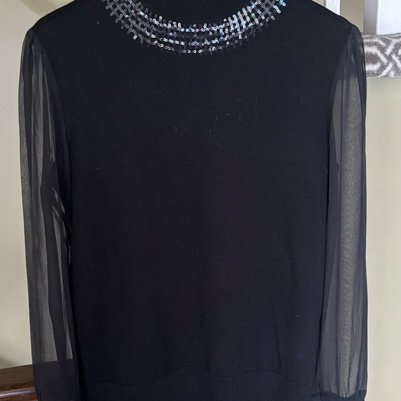 Tory Burch Black Sweater, size small, mock neck - Picture 4 of 6